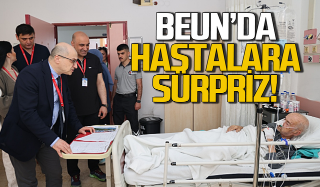 BEUN’da hastalara bayram sürprizi!