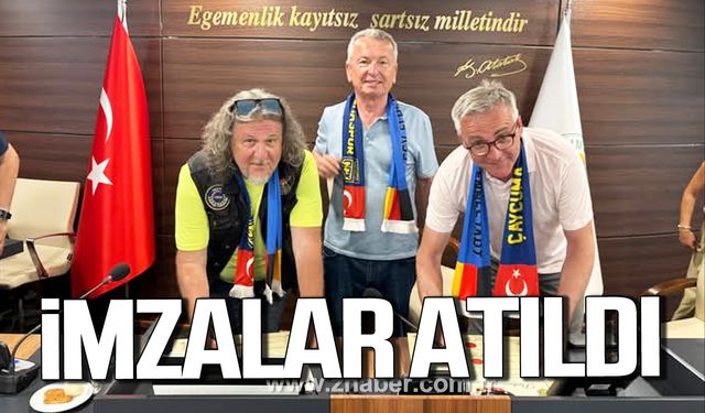 İmza atıldı! Çaycumaspor ile SSV Elpse resmen kardeş oldu!