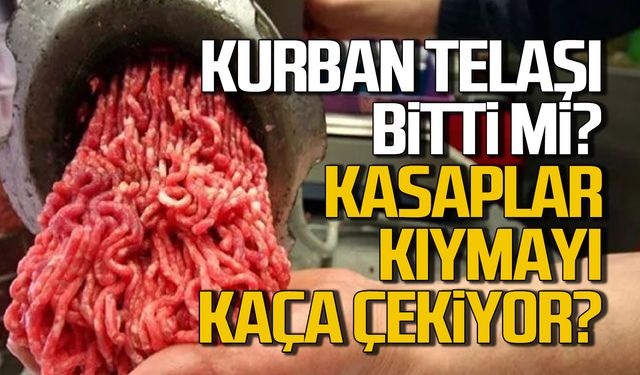 Kurban telaşı azaldı! Kıyma telaşı başladı!