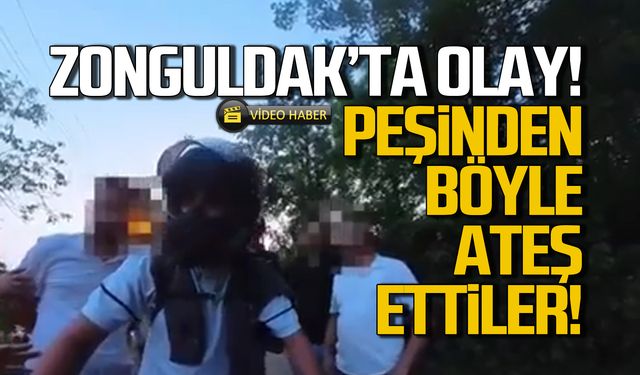 Zonguldak’ta Motosikletli Gence Silahlı Saldırı! O Anlar Kamerada