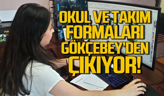 Okul ve takım formaları Zonguldak Gökçebey'de üretiliyor!