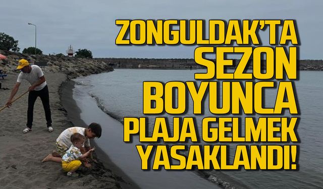 Zonguldak'ta yaz boyunca plaja gelmek yasaklandı!