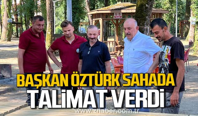 Vedat Öztürk sahada! İncelemelerde bulundu!
