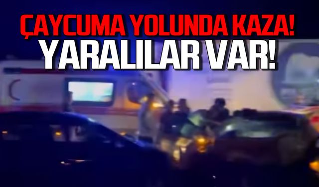 Çaycuma yolunda kaza! Yaralılar var!