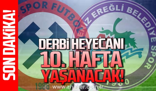 Kdz. Ereğli Belediyespor- Zonguldakspor arasındaki derbi heyecanı 10. Hafta yaşanacak!