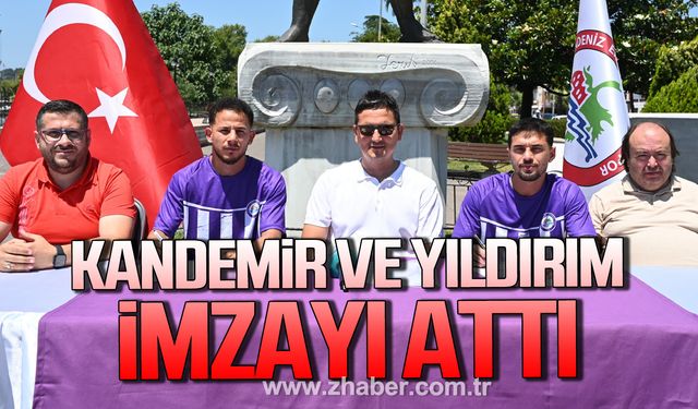 Kdz. Ereğli Belediyespor'da Cömert Kandemir ve Kaan Yıldırım için imza töreni düzenlendi!