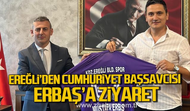Kdz. Ereğli Belediyespor yönetiminden Cumhuriyet Başsavcısı Mustafa Erbaş’a ziyaret!