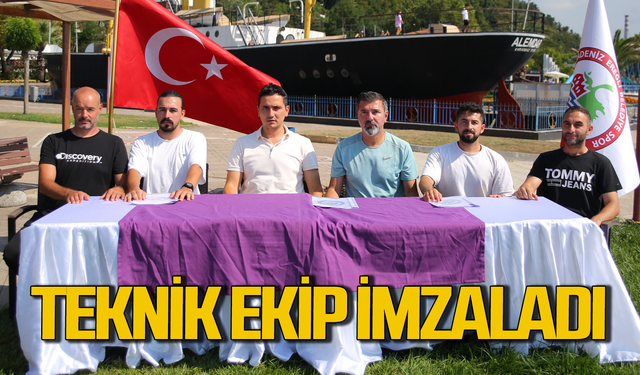 Ereğli Belediyespor'da teknik patron Gökmen Başoğlu ve ekibi imzayı attı