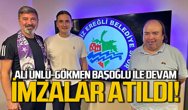 Ereğli Belediyespor yeniden Gökmen Başoğlu-Ali Ünlü dedi: İmzalar atıldı!