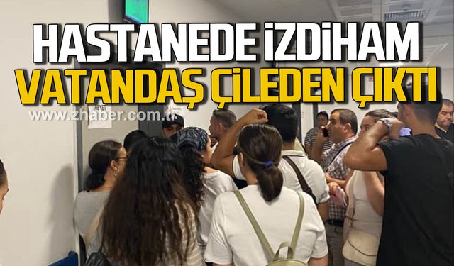 Zonguldak Atatürk Devlet Hastanesi'nde izdiham