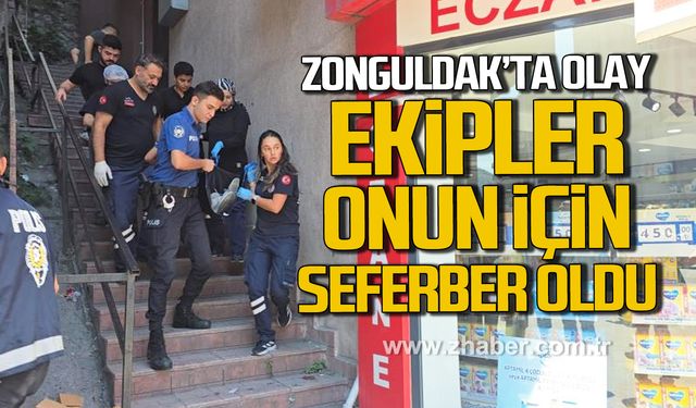 Zonguldak'ta olay! Ekipler onun için seferber oldu!