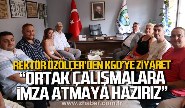 Rektör Özölçer'den Karaelmas Gazeteciler Derneği’ne ziyaret!