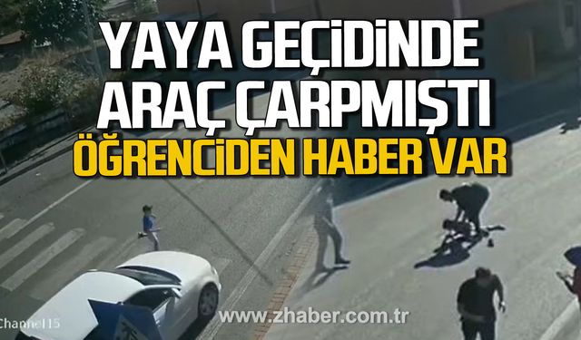 Kilimli'de yaya geçidinde araç çarpmıştı! Öğrenciden haber var