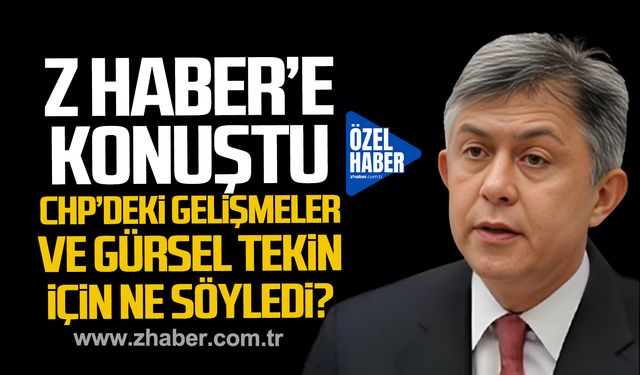 Ali İhsan Köktürk CHP'deki gelişmeler ve Gürsel Tekin için neler söyledi?