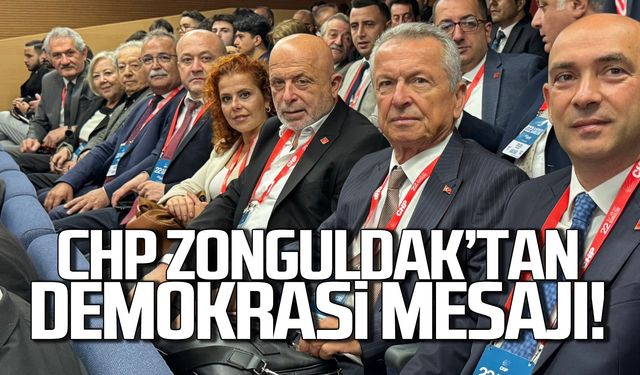 CHP Zonguldak'tan demokrasi mesajı!