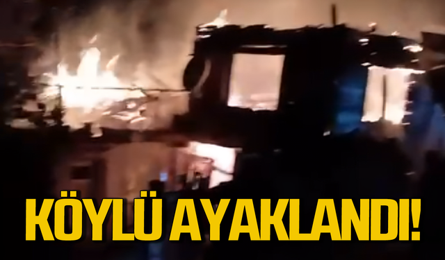 Köylü gece yarısı ayaklandı: Ev kül oldu!