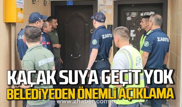 Devrek Belediyesi'nden önemli açıklama! "Kaçak suya geçit yok"