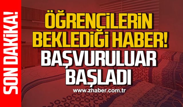 Öğrencilerin beklediği haber! Başvurular başladı!