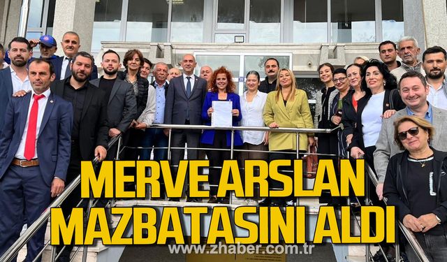 Merve Arslan mazbatasını aldı!