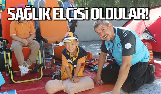 Minik öğrenciler sağlık elçisi oldu!