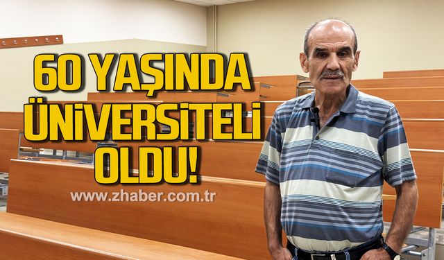 60 yaşında üniversiteli oldu, gençlere örnek oldu
