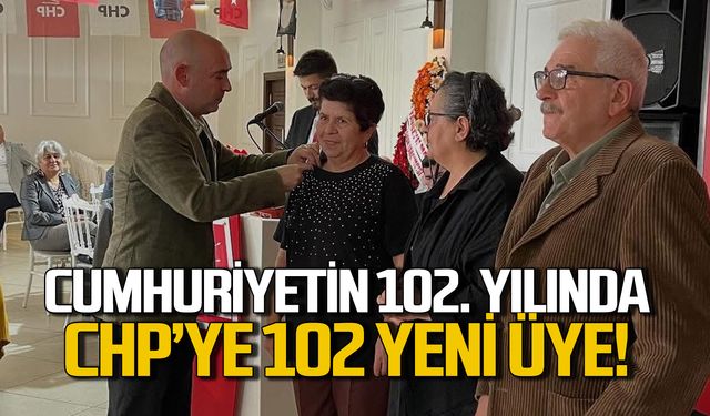 Cumhuriyetin 102. Yılında CHP'ye 102 Yeni Üye