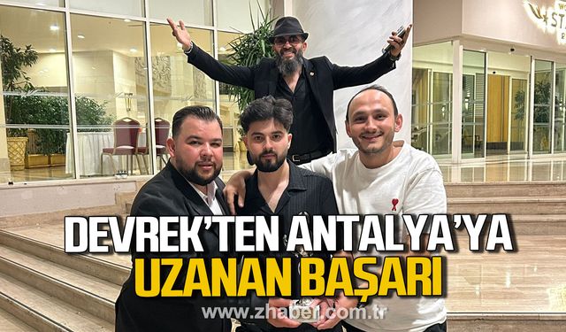 Devrekli kuaför Adem Ören ve Eray Yasin Uzunoğlu'ndan büyük başarı