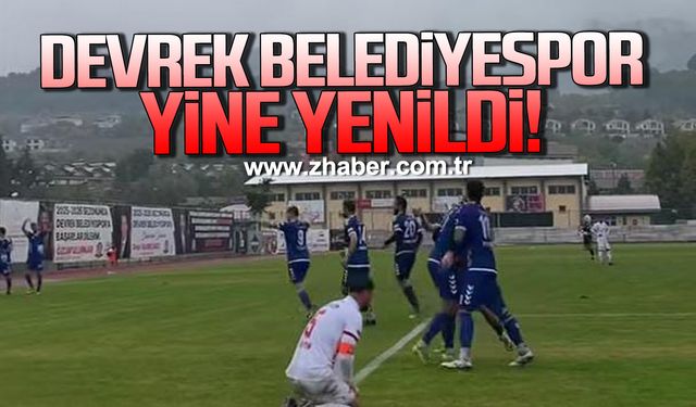 Devrek Belediyespor yine yenildi... 1-0