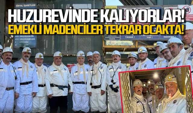Huzurevinde kalıyorlar: Emekli madenciler yıllar sonra maden ocağına indi!