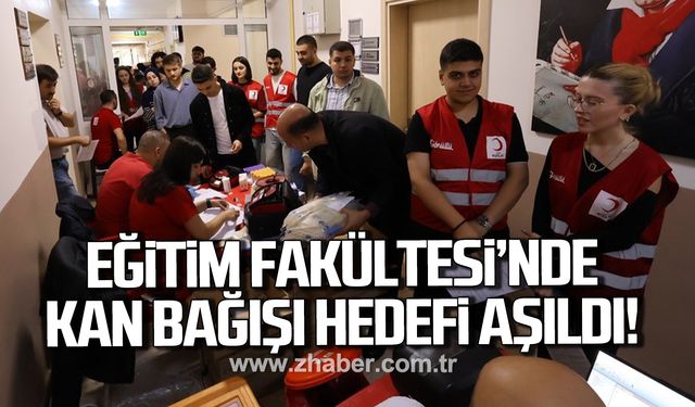 Kdz. Ereğli Eğitim Fakültesi'nde 113 ünite kan bağışı ile hedef aşıldı
