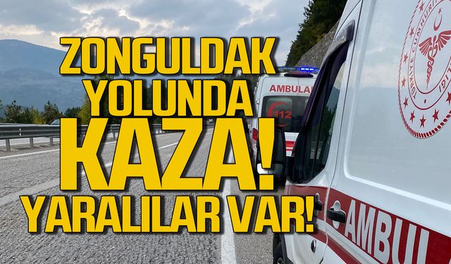 Devrek-Zonguldak yolunda kaza! Yaralılar var!