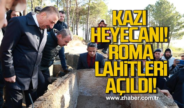 Filyos’ta kazı heyecanı: Roma lahitleri açıldı!