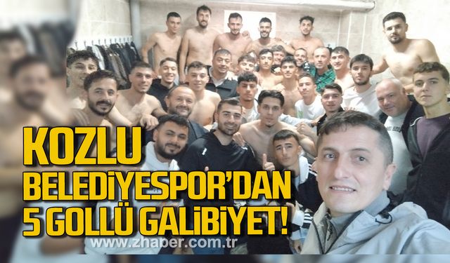 Kozlu Belediyespor’dan 5 gollü galibiyet!
