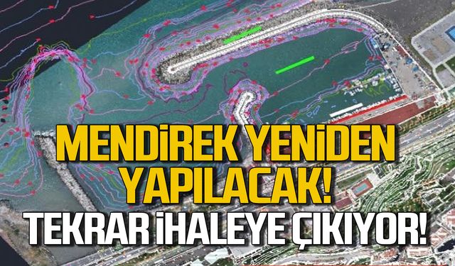 Mendirek yeniden yapılacak! Tekrar ihaleye çıkıyor!