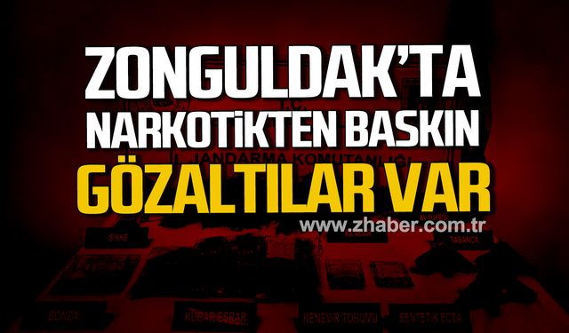 Zonguldak'ta narkotik operasyonu! Gözaltılar var
