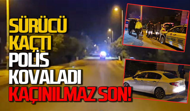Polis kovaladı sürücü kaçtı: Sonuç kaçınılmaz oldu!