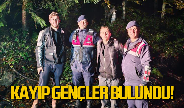 Ormanda kaybolan 2 genci ekipler kurtardı!