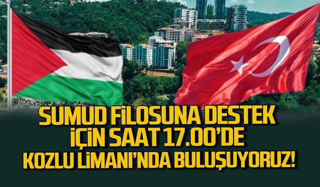Sumud Filosuna Destek için Kozlu Limanı’nda buluşuyoruz!