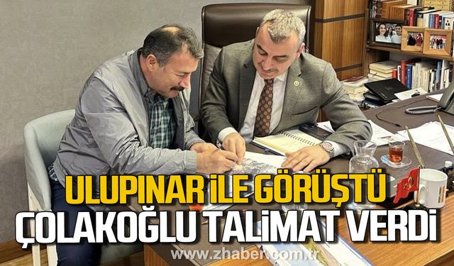 Özcan Ulupınar ile görüştü! Ahmet Çolakoğlu talimat verdi!