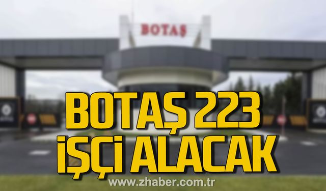 BOTAŞ 223 işçi alacak! İşte başvuru şartları...
