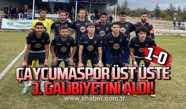 Çaycumaspor üst üste 3.galibiyetini aldı!