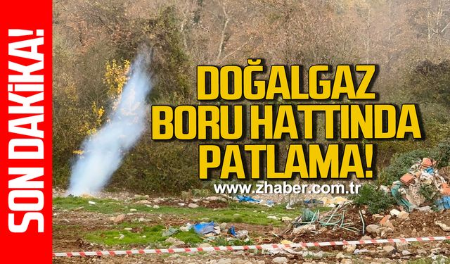 Alaplı'da doğalgaz boru hattında patlama