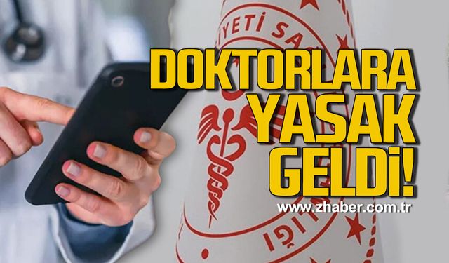 Doktorlara yasak geldi!