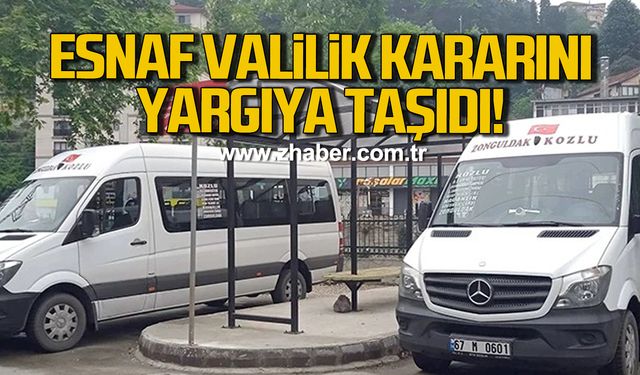 Zonguldak'ta minibüs güzergâhı krizi: Esnaf Valilik kararını yargıya taşıdı!