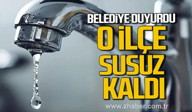 Kilimli Belediyesi'nden su kesintisi uyarısı!