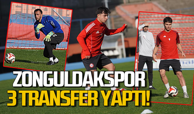 Zonguldakspor 3 futbolcu transfer etti!