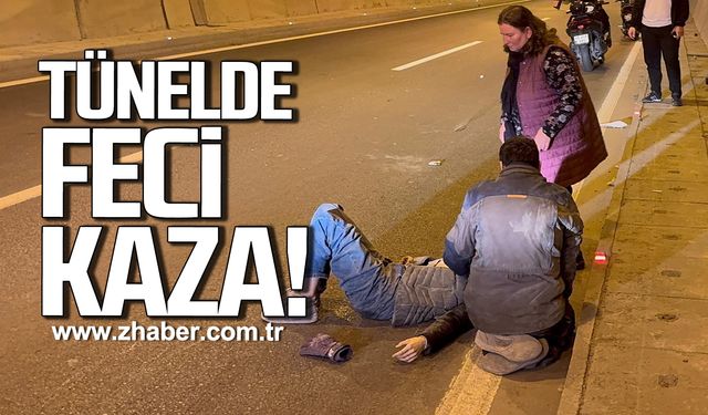 Alaplı tünellerinde feci kaza!