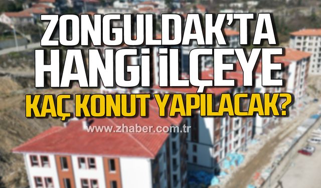 Zonguldak'ta TOKİ tarafından hangi ilçeye kaç konut yapılacak? İşte detaylar...