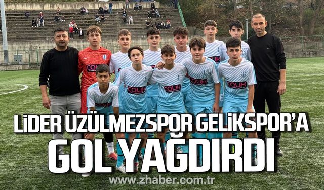Lider Üzülmezspor, Gelikspor’a gol yağdırdı!
