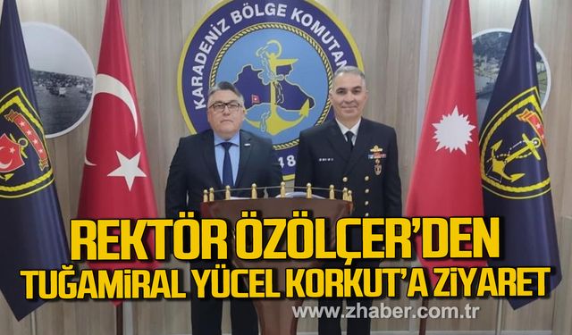 İsmail Hakkı Özölçer’den Karadeniz Bölge Komutanı Tuğamiral Yücel Korkut'a ziyaret!